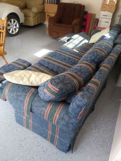 Reclining sofa.