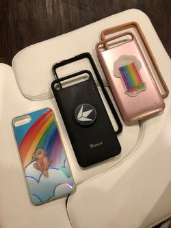 iPhone 7+ and 8+ charger case and regular case