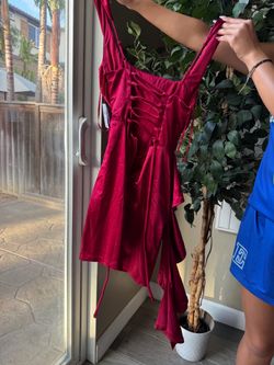 size small red homecoming hoco dress