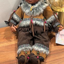 Dana Is Her Name Collectible Native American Girl  New With I’d 
