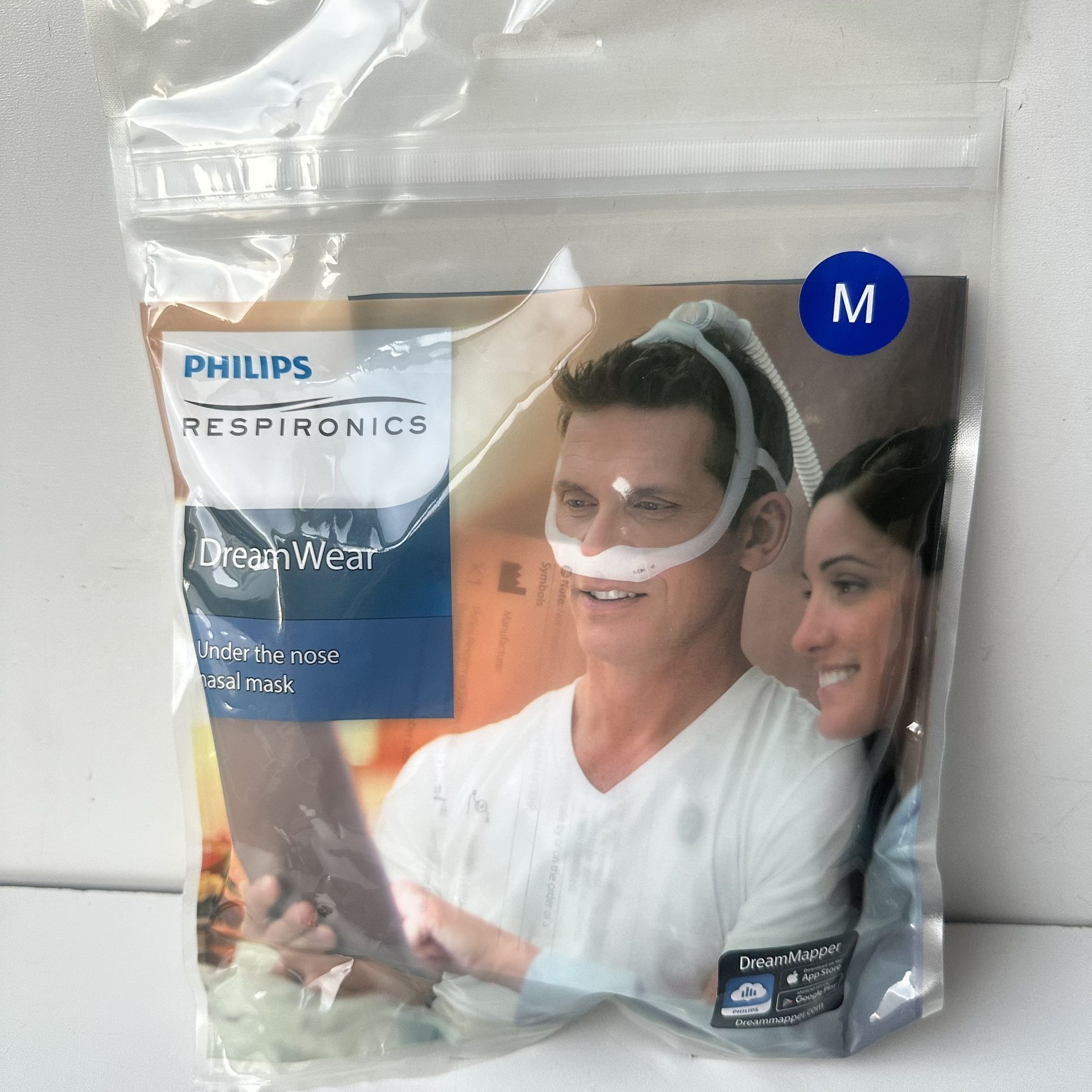 Philips respironic dreamwear Under Nose Nasal Mask Lg frame W/HGR, GBL (1116691)