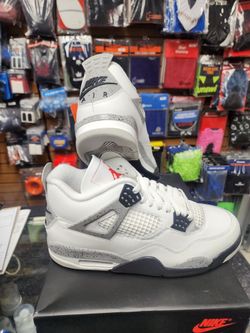 Air Jordan Retro 4 White Cement