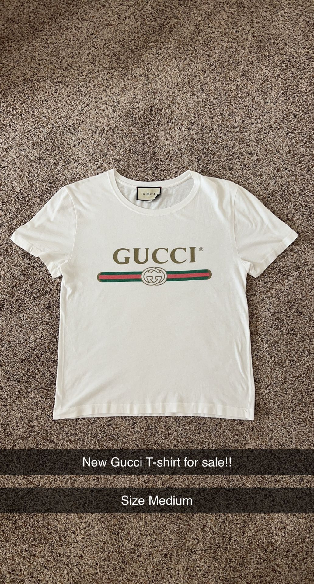 White Gucci T-shirt