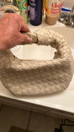 Cream small clutch type purse
