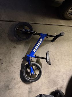 Blue 12” inch Strider Balance Bike beginner