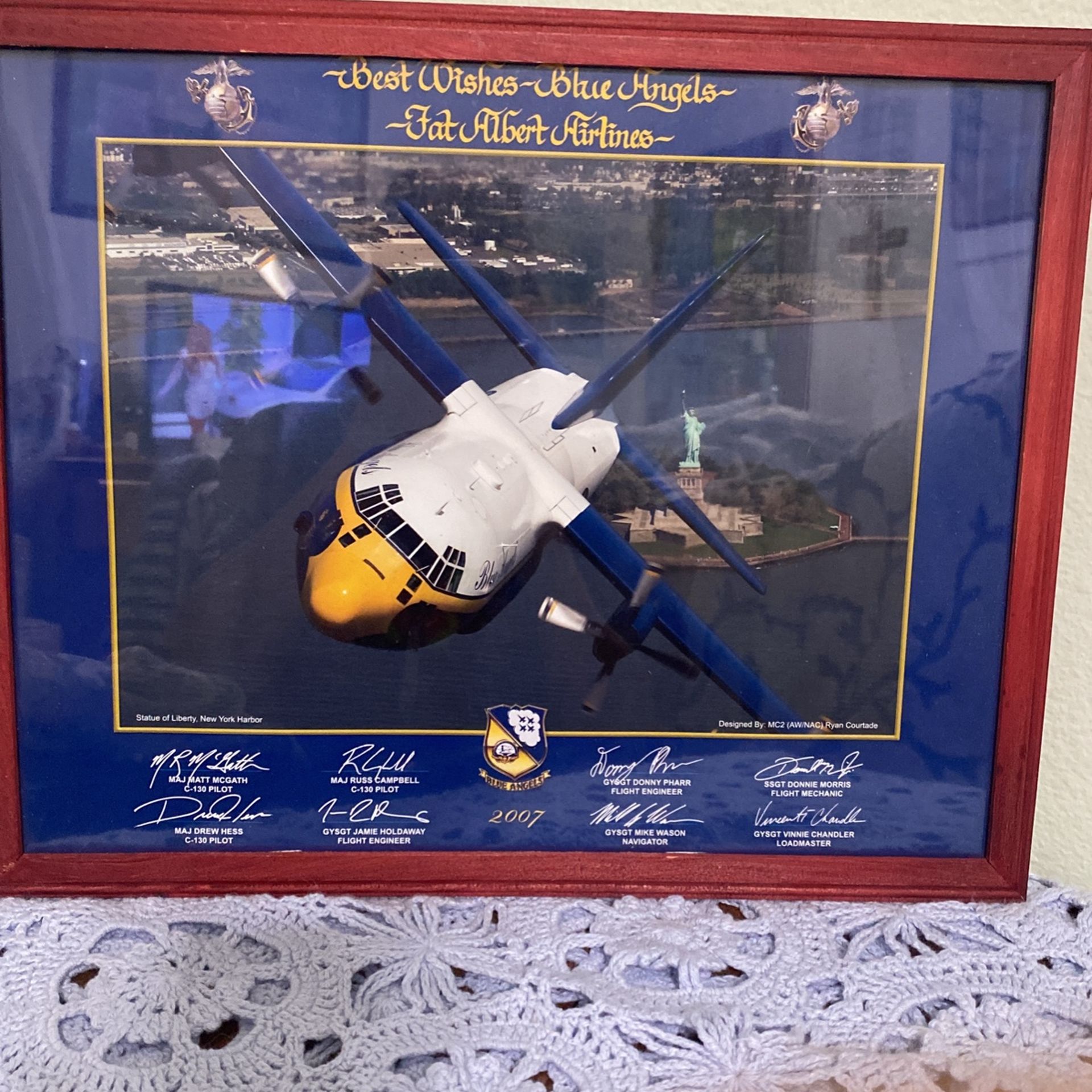 2007 Blue Angels-Fat Albert. Statue Of Liberty.