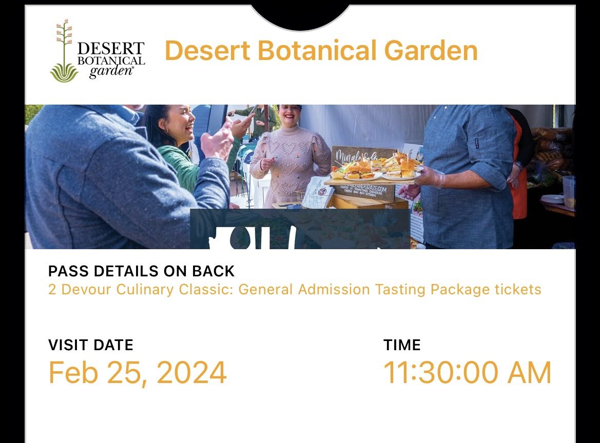 Devour Culinary Classic Tickets