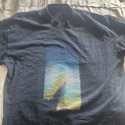 All saints black graphic tee