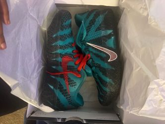 Nike Zoom Basketball Sneakers Teal and Black