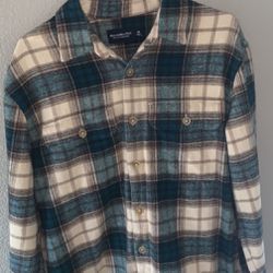 Abercrombie Heavyweight Flannel Shirt Jacket (SZ MEDIUM)