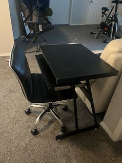 Desk with chair