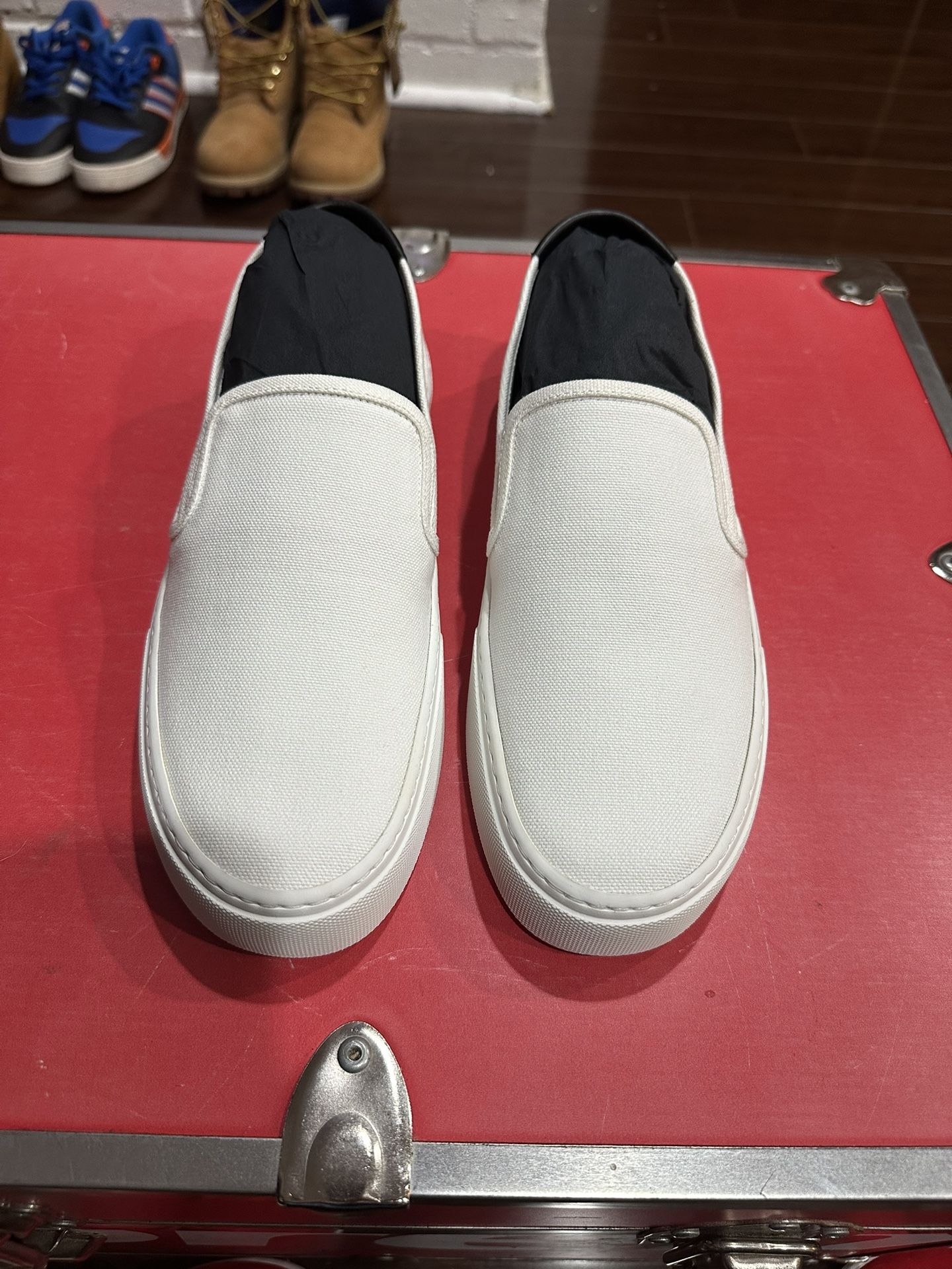 Saint Laurent Venice Slip On In White Size 42eu 9us