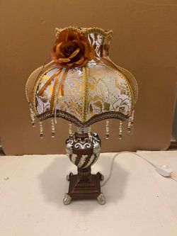 Victorian Style Lamp Dimmable Switch (19”HX10”D) $30 Firm On Price