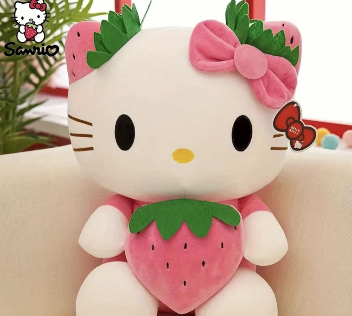 Hello Kitty Strawberry Plushie!
