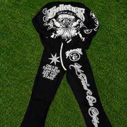 Hellstar Black Graphic Sweatsuit Set