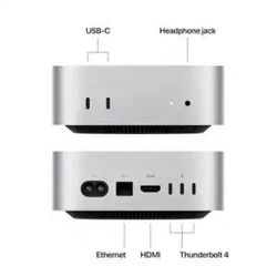 *NEW* Apple Mac mini Desktop (Latest Model) M4 chip 16GB Memory 256 GB SSD Silver