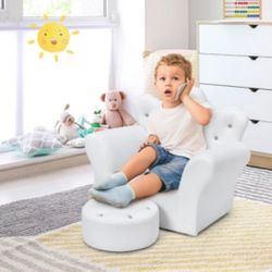 Crown Chair With Foot Stool 