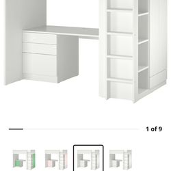 IKEA Kids Bed With Desk ,Closet And Chair
