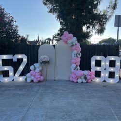 MARQUEE LIT UP NUMBERS