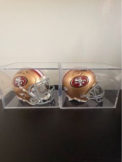 George Kittle &  Nick Bosa 49ers Signed Autographed Mini Helmets - Beckett COAs included.