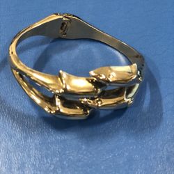 Sterling silver 925 dolphin silver bracelet