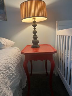 Vintage Hand-Painted End Table