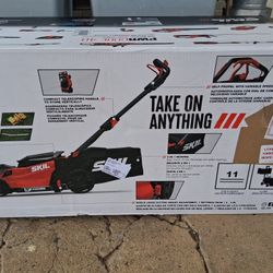 New! SKIL Powercore40  Lawnmower With Smart caddy
