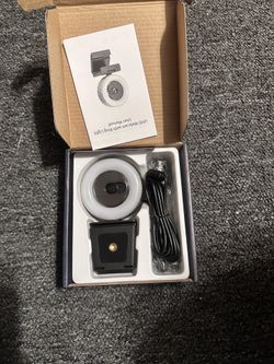 Webcam With Ring Light 