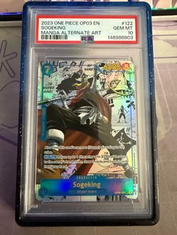 🔥 PSA 10 One Piece OP03 Sogeking Manga Alternate Art 🔥