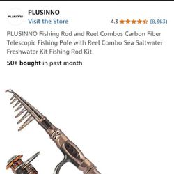 Plussino Carbon Fiber Fishing Rod Seawater And Fresh Water