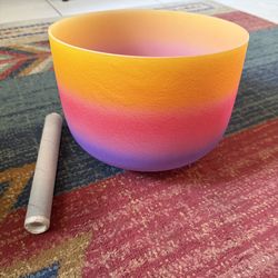 10” C Note Crystal Quartz Singing Bowl 432 hz - Root Chakra