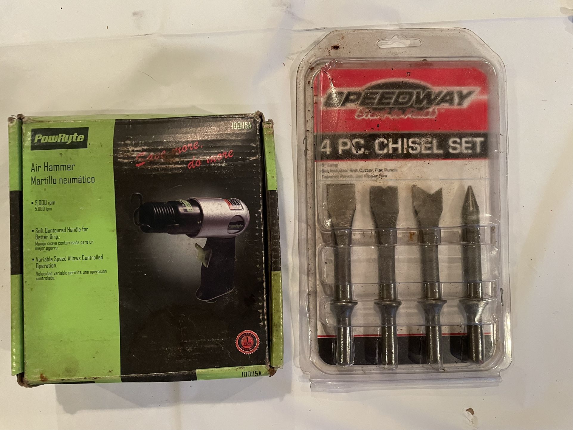 Air Hammer And Chisels NEW