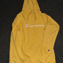 Champion Hoodie Yellow Size M