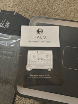Halo 2400  Power station bundle/solar panel