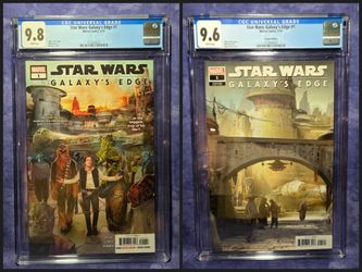 Star Wars Galaxy's Edge #1 Graded Comics CGC Lot Of 2
