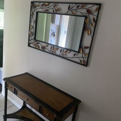 Entry Hall Table / Matching Mirror