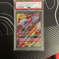 2019 Sun And Moon Reshrm And Charizard Gx Pokémon Card