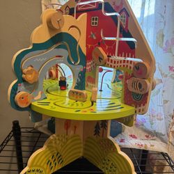 The Manhattan Toy Company Farmyard Adventure Wooden Toddler Activity Center