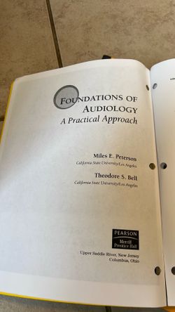 foundations of audiology