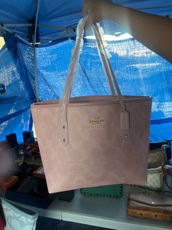 Pink tote bag
