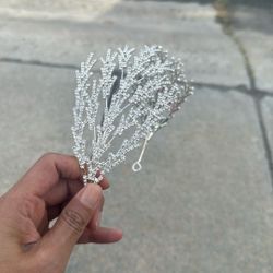 1pc Style Bridal Party Hair Accessories Crystal Rhinestone Headband With Twig Decor Royal Tiaras Snowflake