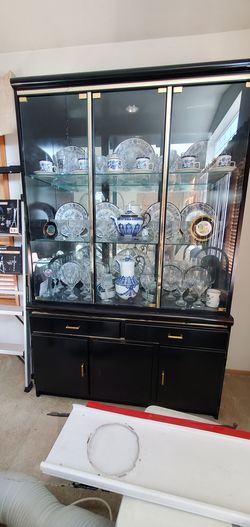 Estate Sale: Vintage Mikasa crystal & blue/white porcelain sets ONLY. Display condition