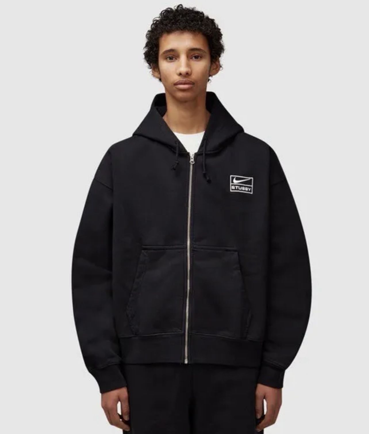 トップス STUSSY&NIKE STONE WASHED FLEECEZIPHOODIE Stussy x Nike Stone Washed Fleece Zip Hoodie (SS24) Black