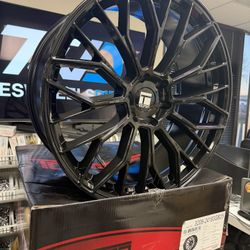 24x10 Touren 3208 TR08 Gloss Black Wheels 6x5.5 (25mm) Set of 4