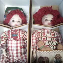 Donny & Marie Osmond Twin Set Hansel & Gretel Dolls.   The L.L. Knickerbocker Company, Inc.   Item# C 32417