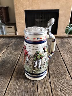 Vintage Football Beer Stein