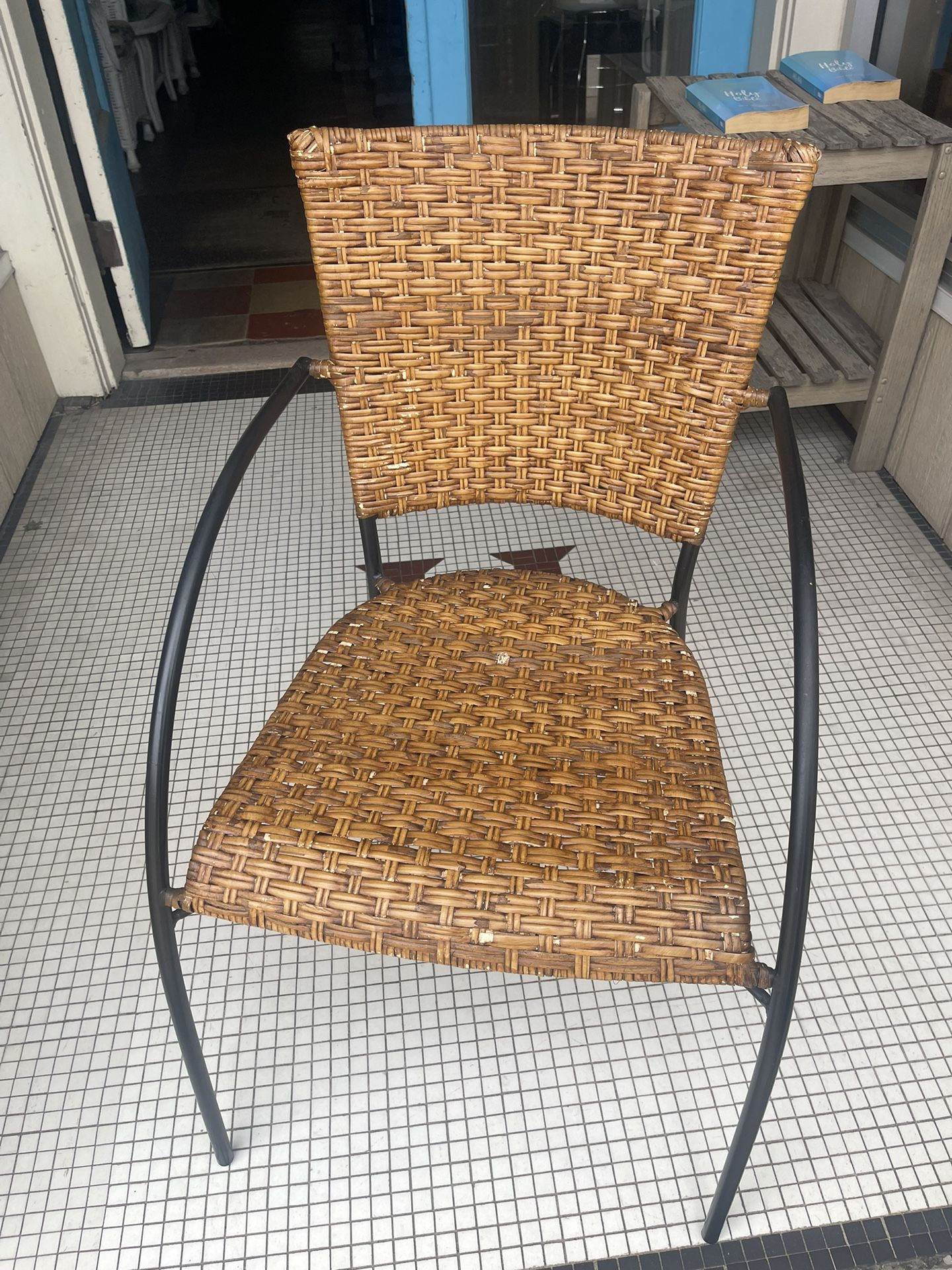 Woven/Iron Chair