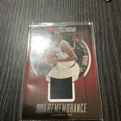 2023 Hoops Bam Adebayo Rookie Remembrance Used Patch Basketball Card Miami Heat Superstar 