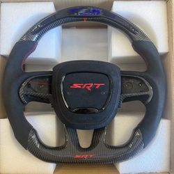 Dodge Charger/Challenger Custom Carbon Fiber LED steering wheel