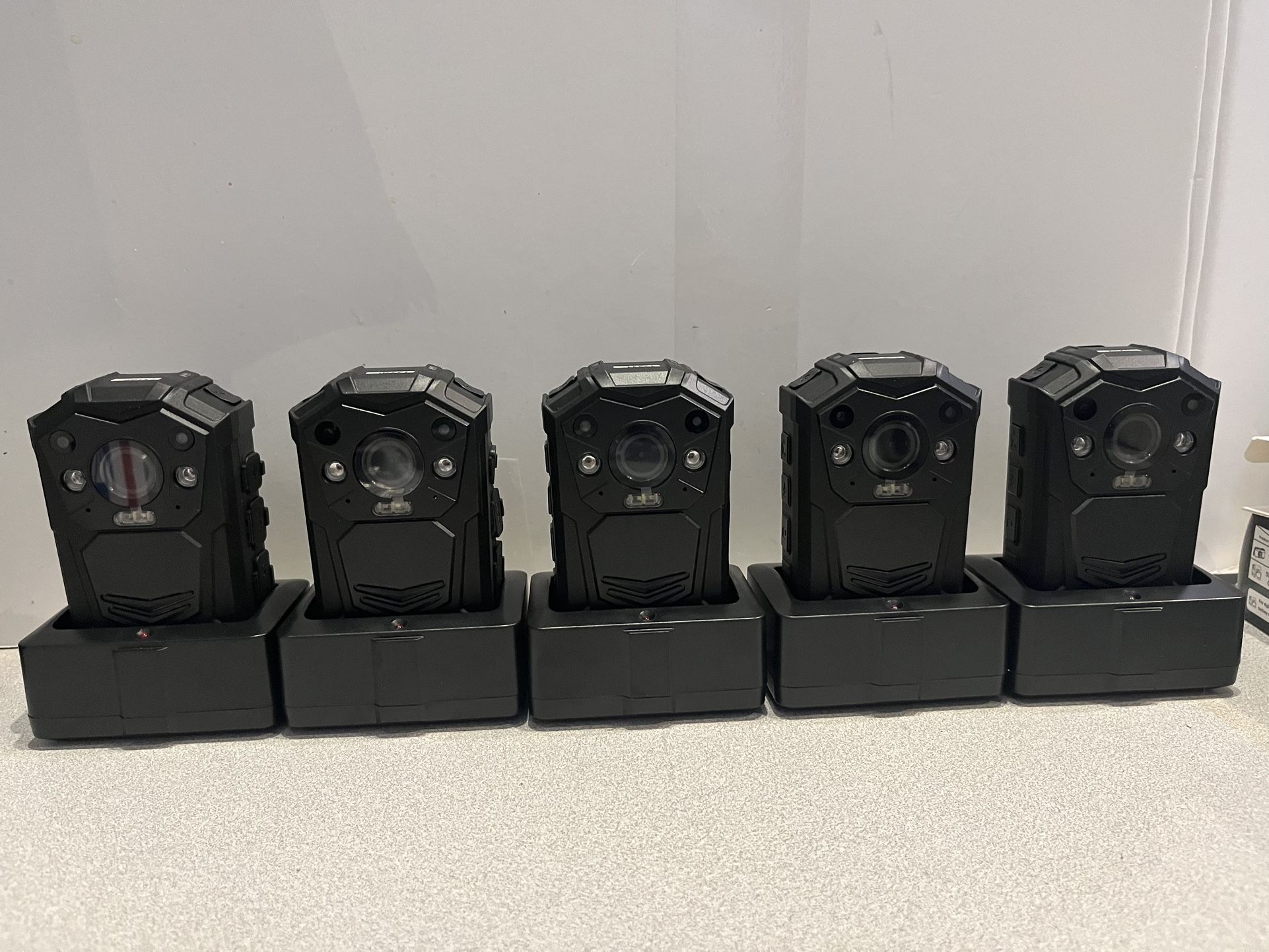 5 X 1296P HD police body camera, 128 GB premium, portable BODYCAM Waterproof, Night Vision, law-enforcement, security guard, 